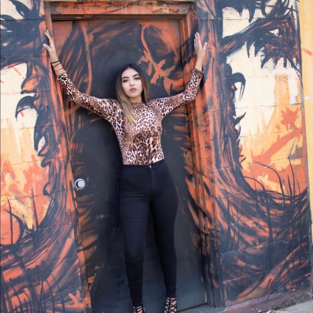 Cheetah Print Body Suit